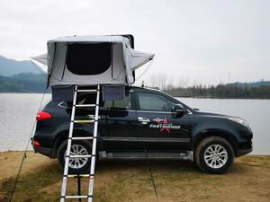 <span class=keywords><strong>Tente</strong></span> <span class=keywords><strong>de</strong></span> <span class=keywords><strong>toit</strong></span> SUV en alliage d'aluminium pour le camping en plein air <span class=keywords><strong>Tente</strong></span> <span class=keywords><strong>de</strong></span> <span class=keywords><strong>toit</strong></span> à <span class=keywords><strong>coque</strong></span> <span class=keywords><strong>rigide</strong></span> triangulaire imperméable pour 4 personnes - Product Image 4