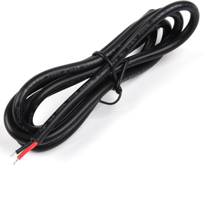 1m 10A <span class=keywords><strong>2</strong></span> çekirdek 18AWG DC 5.5*<span class=keywords><strong>2</strong></span>.1mm dc5521 dişi jack güç bağlantı kablosu Pigtail tel son açık kablo - Product Image 4