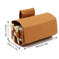 Pochette professionnelle étanche en cuir PU pour objets de valeur de golf, avec clip ceinture, porte-tee, sac de golf, pochette pour accessoires de balle, logo personnalisé pour golfeur