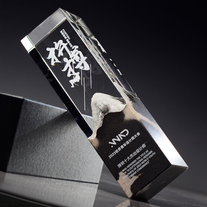 Trofeo Personalizado Creativo con Forma <span class=keywords><strong>de</strong></span> Roca, Premio Tallado en Cristal K9, Medalla <span class=keywords><strong>de</strong></span> Metal, Trofeos Cuadrados y Triangulares - Product Image 5