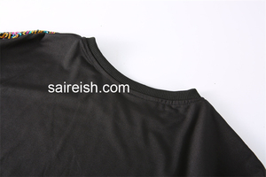Saireish personnalisé taille unique femmes Sequin couronne T-Shirt lettre motif Jersey <span class=keywords><strong>robe</strong></span> perlée naturel <span class=keywords><strong>mon</strong></span> <span class=keywords><strong>anniversaire</strong></span> reine fille Style - Product Image 4