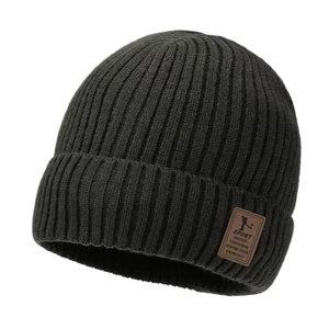 Gorro de lana tejido cálido para invierno, ajuste cómodo - Product Image 4