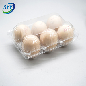 Clear Transparent Plastic <strong>Egg</strong> Tray Blister 6-<strong>Cell</strong> Food Grade Stackable Containers Custom Logo for 40-50g <strong>Eggs</strong> ISO9001 Certified - Product Image 4
