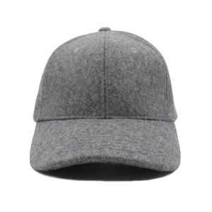 Gorras de Béisbol de Fieltro de Lana de Invierno de Alta Calidad para Hombre y Mujer, Gorras Deportivas Cálidas con Estampado en Tela y Logotipo de Goma, Venta al Por Mayor - Product Image 1