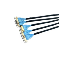 AWG 30-poliges Mikro-Koaxialkabel-Set mit HRS-Steckverbinder, PVC-Isolierung, IP68-zertifiziert, 30V, 10-50cm, EDP LVDS Bildschirmpanel