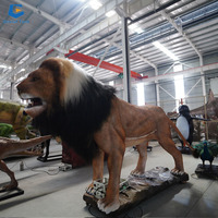 CCAA39 Parc à thème animal animatronique grandeur nature lion d'afrique pour décoration