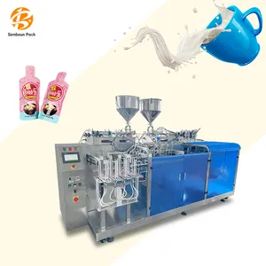 Machine d'emballage semi-liquide multifonctionnelle Doypack Premade Irregular Automatic Milk Pouch Packing Bag