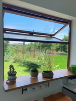 Fenêtres accordéon verticales modernes et élégantes, fenêtres pliantes verticales, fenêtres pliantes en aluminium pour maison