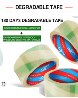 Ruban adhésif cellophane biodégradable pour emballage en cellulose Ruban cellophane