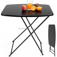 Table pliante réglable - 30"x20" - Bureau pliable - 5 réglages de hauteur - Polyéthylène léger - Design contemporain - Extérieur/Intérieur