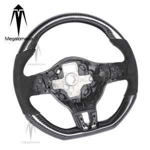 Volante in Fibra di Carbonio per Volkswagen Polo, Jetta MK6 R GTI, <span class=keywords><strong>Golf</strong></span> 6, <span class=keywords><strong>Golf</strong></span> 7, Passat, Tiguan, Scirocco, T5, <span class=keywords><strong>T6</strong></span> - Product Image 1