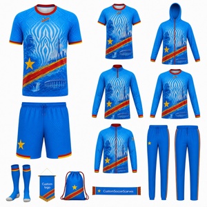 Maillot de football original domicile/extérieur de l'équipe nationale du Congo (RDC) Léopard 2026 pour homme - Product Image 3