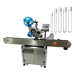 Machine d'étiquetage entièrement automatique horizontale pour bouteilles rondes, tubes et tubes de collection de stylos - Product Image 4