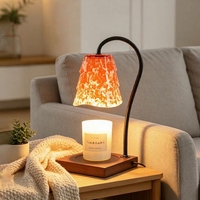 Lampe chauffe-bougie électrique en gros, dimmable, pour cire fondue, en verre, pour aromathérapie, lumière chauffante pour bougies, pour la décoration intérieure