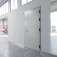 Porte de sécurité pour entrepôt à feuille simple Yonking, conforme aux normes EN UL CE, en acier galvanisé, avec serrure antivol et résistance au feu