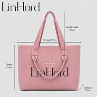 Sac à bandoulière en tricot avec logo personnalisé, combinant des poignées longues et courtes, pour les marques de mode féminine et les collections de tenues de ville quotidiennes