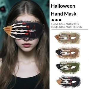 <span class=keywords><strong>Maschera</strong></span> <span class=keywords><strong>Horror</strong></span> Professionale per Halloween, Teschio <span class=keywords><strong>con</strong></span> Mano, in Plastica, Stile Steampunk, Tema Cinematografico, Occhi, Cosplay, <span class=keywords><strong>Maschera</strong></span> Integrale - Product Image 1