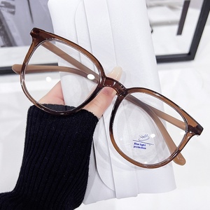 Gafas graduadas unisex antiluz azul, monturas planas ultraligeras, lentes de PC azules de estilo popular para mujer, posición de lente Lisa para Miopía - Product Image 6