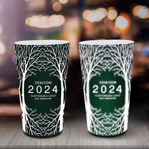 2025 gran oferta personalizada 12oz 14oz 16ozLED Light Glass the Glass bar Beer Cup Glow-in-the-Dark Sensor Encounter Wine Light Cup - Product Image 5