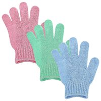 Gants de Douche Exfoliants Double Face Multicolores pour Éliminer les Peaux Mortes, Gant de Toilette Corporel Nettoyant, Accessoires de Bain pour Massage Beauté et Spa