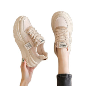 Khaki breathable sports shoes, trendy and fashionable, casual and comfortable,thick-soled walking shoes,<b>for</b> couples,summer style - Product Image 1