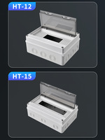 Gabinete de Distribución de Energía Industrial Serie HT Duradero de 24 Vías, Impermeable IP65, Certificado IEC CE, con MCB de 12V 200A