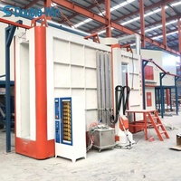 Équipement de pulvérisation anti-poussière automatique intégré avec pompe PLC pour pièces en acier intégrées, revêtement en poudre anti-corrosion à faible teneur en poussière