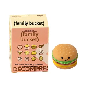 Qianqu Family Bucket Blind <span class=keywords><strong>Box</strong></span> Squeeze-and-Pop <span class=keywords><strong>Burger</strong></span> Pizza Gelato; Palline Antistress in Plastica per Bambini, Giocattolo Decompressione 14+ - Product Image 5