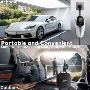 LCLCTEK <span class=keywords><strong>Cable</strong></span> de cargador EV portátil <span class=keywords><strong>Tipo</strong></span> <span class=keywords><strong>2</strong></span> Cargador de coche eléctrico ajustable Estación de <span class=keywords><strong>carga</strong></span> EV de <span class=keywords><strong>2</strong></span>.99KW con pantalla LED - Product Image 3