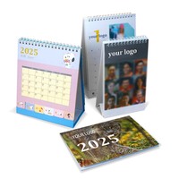Calendrier quotidien et mensuel mural d'impression de photos personnalisées sur calendrier de papier d'art couché offset