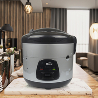 Cuisinière à riz électrique multifonction AMD, capacité de 1,1 à 2 L, contrôle du minuterie mécanique, pot intérieur antiadhésif en acier inoxydable, portable