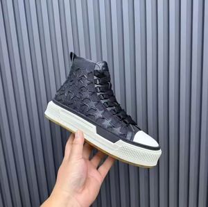 Men's High-Style Designer Canvas Lace-Up Vulcanized Shoes Genuine Leather Lining Lighted Feature All-Season Outdoor Chunky - Product Image 4