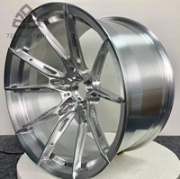 722Auto T6061 Jantes forgées 20-24 pouces 9-12J Concave Profond Poli Argent TUV 5x112/5x114.3/5x120/5x130 pour Audi Q7 Q8 E-tron GT