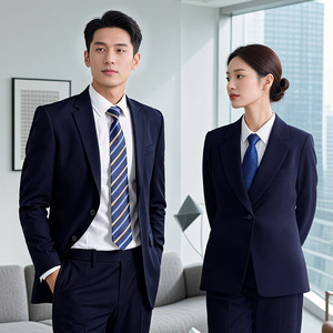 Business Suits Men's Formal Wear Polyester Worsted <b>Work</b> Uniform Autumn Style - Product Image 3