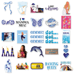 50 pegatinas personalizadas de alta gama, impermeables, con diseño de dibujos animados, <span class=keywords><strong>MAMMA</strong></span> <span class=keywords><strong>MIA</strong></span>, para carcasas de teléfono, portátiles, cuadernos y diarios. - Product Image 4