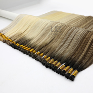 UGlamour Novità Esplosiva Extension Capelli Umani 100% Vergini Remy Europei Russi con Cheratina Piatta/I-Tip/U-Tip Lunghezze Stirate 12-30 Pollici - Product Image 2