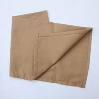 Serviette de table en tissu crocheté style européen 40x40cm, couleur unie, carrée, réutilisable pour mariage, fête, restaurant, vente en gros