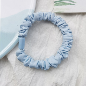 Biểu Tượng Tùy Chỉnh Nhỏ Skinny Ponytail Chủ Sở Hữu Elastics Scrunchie Dây Buộc Rope Vòng Phụ Kiện Tóc Ban Nhạc Cao Su Tóc Crunchy Tóc Quan hệ - Product Image 6