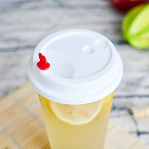 Cundao 90 mét đường kính Bìa Hot uống Takeaway dùng một lần có thể tái chế cứng PP nắp cho Nhựa/cốc giấy - Product Image 2