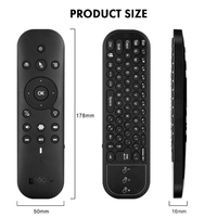 G60S PRO BT 2.4G Dual-Modus Smart-Maus Mini-Tastatur mit Hintergrundbeleuchtung Kabelloser Fernbedienung Sprachsteuerung Flugfunktion Kunststoff 10m Reichweite