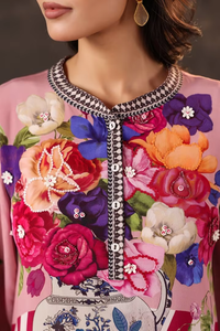 Blusa Túnica con Estampado Floral Artístico, Corte Holgado, Mangas Campana, Diseño Contemporáneo, Camisa Casual de Moda, Elegante para Uso Diario - Product Image 6