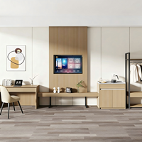 Ensemble de meubles de chambre d'hôtel sur mesure, package complet pour chambre d'hôtes, fourniture d'usine pour la rénovation et les projets de construction de hôtels et de complexes hôteliers