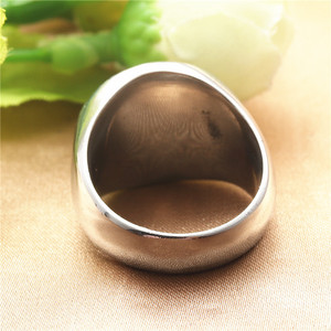 Men's <b>Titanium</b> Steel <b>Ring</b> Diamond Shape Geometric Retro Punk Style Silver Color Gift Jewelry - Product Image 3