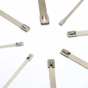 stainless steel cable ties high wire ties quality 4.6*300mm SS304/316 stainless steel zip ties raw material