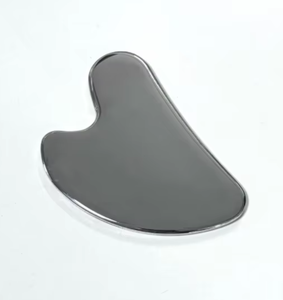 Herramienta de Masaje Gua Sha de Acero Inoxidable, Tabla de Masaje para Drenaje Linfático y Lifting Facial, Herramienta de Belleza Reafirmante y Antienvejecimiento para la Piel - Product Image 1