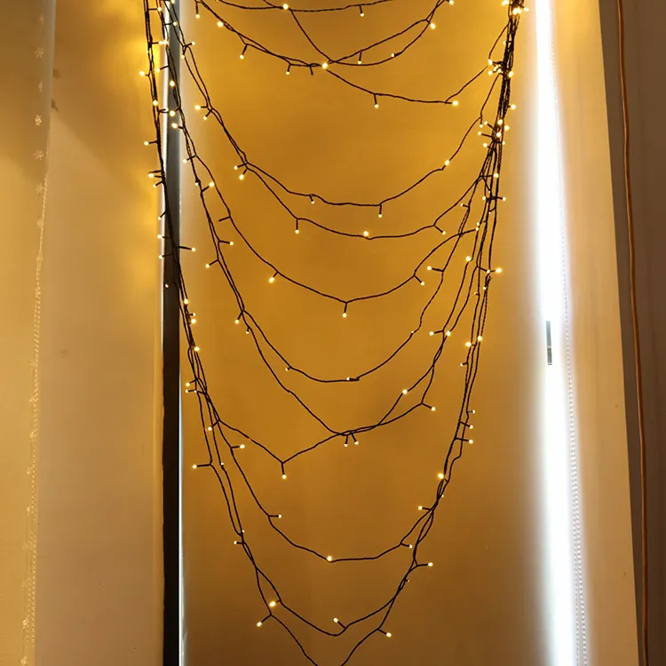 Sıcak satış uzun servis 2500k 10lm dekoratif şelale aydınlatma Led dekoratif duvar lambası perde