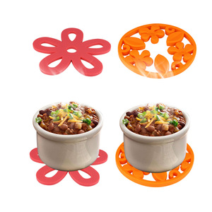 Silicone Floral Heat Insulating Mat Round Table Mat For Tea Cup Plate Home Use - Product Image 5