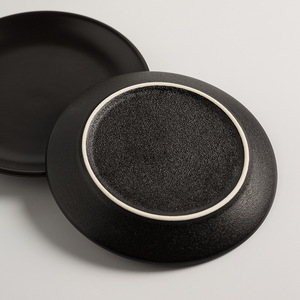 Piatto in Ceramica Classico Opaco Rotondo per Tè del Pomeriggio, Dessert, Snack e Servizio Quotidiano di Cibo, Decorazione Tavola - Product Image 4