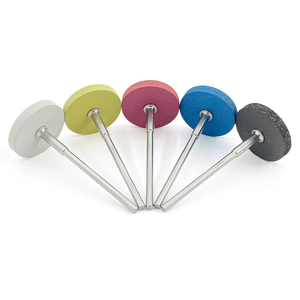 Outils dentaires 3*22mm roues de polissage en caoutchouc diamant pierre tête de meulage pour zircone porcelaine <span class=keywords><strong>céramique</strong></span> couronnes polissage - Product Image 6