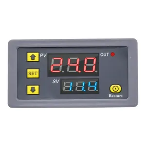 DC 12V 24V AC 110 220V Digital Time Delay Relay Module Cycle Delay Timer Red Blue Dual LED Display Timing Relay Switch For Car